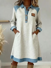 Robe de conception patchwork de la mode des femmes